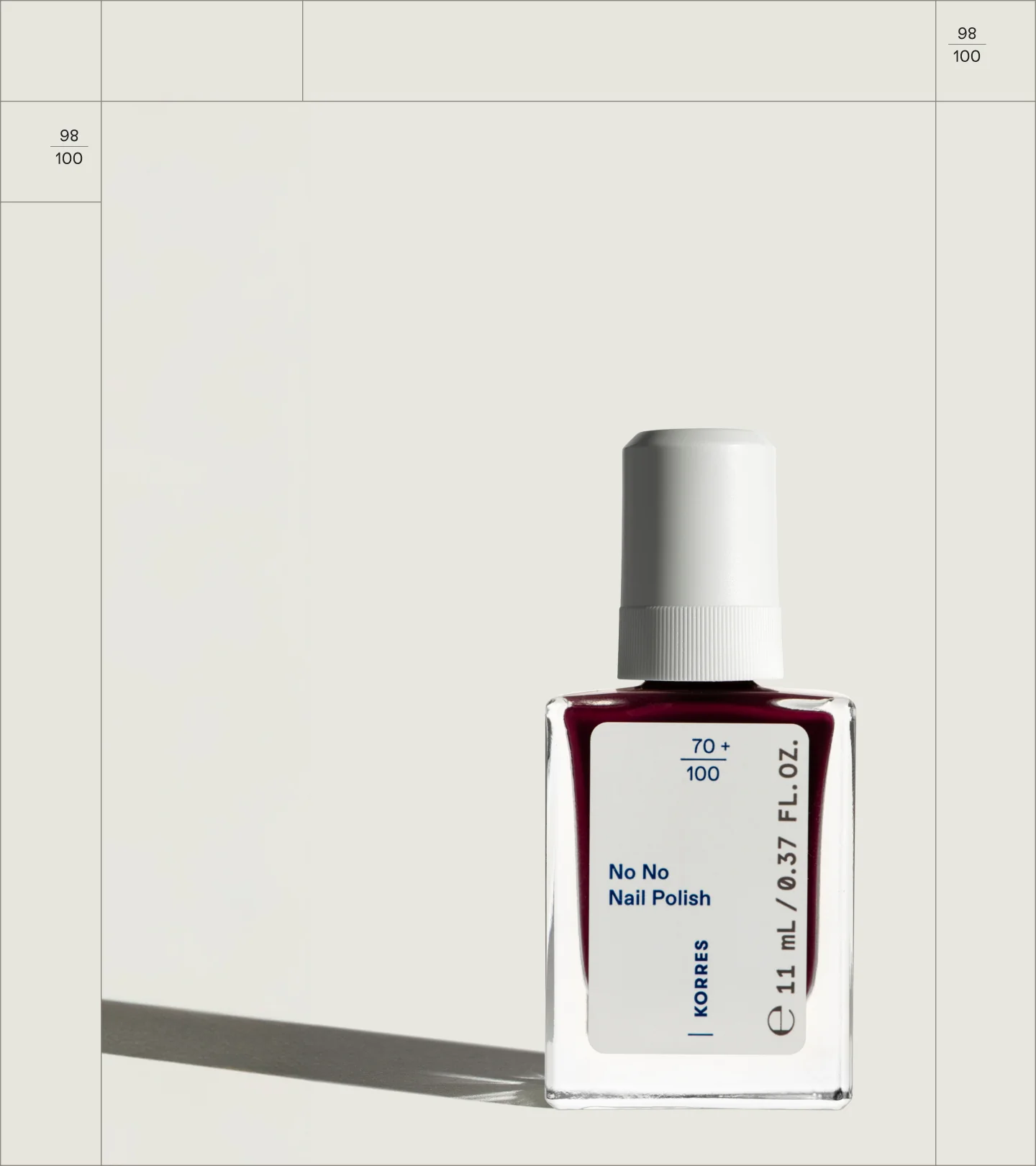 No No Nail Polish Burgundy Red 59
