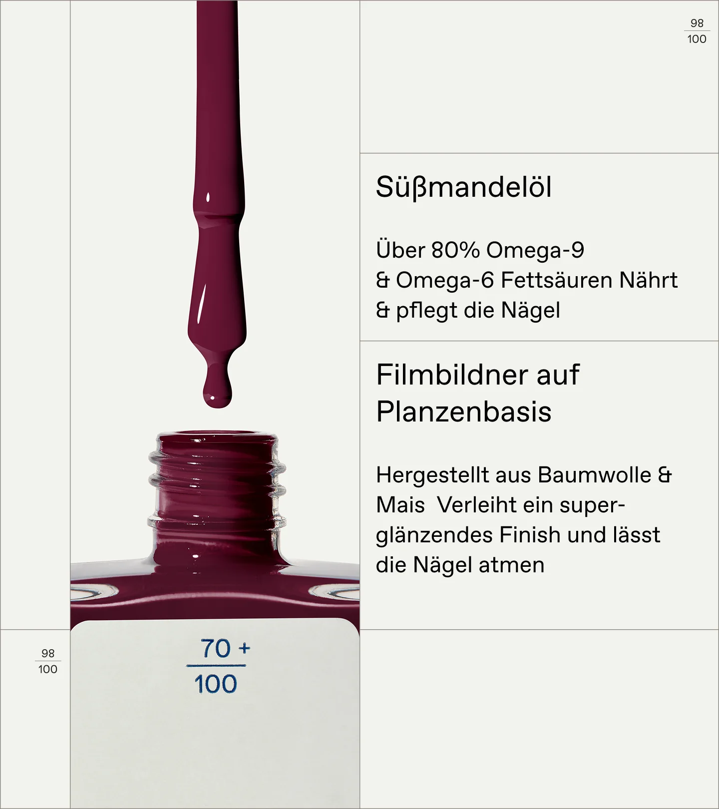 No No Nail Polish Burgundy Red 59 - Image 3
