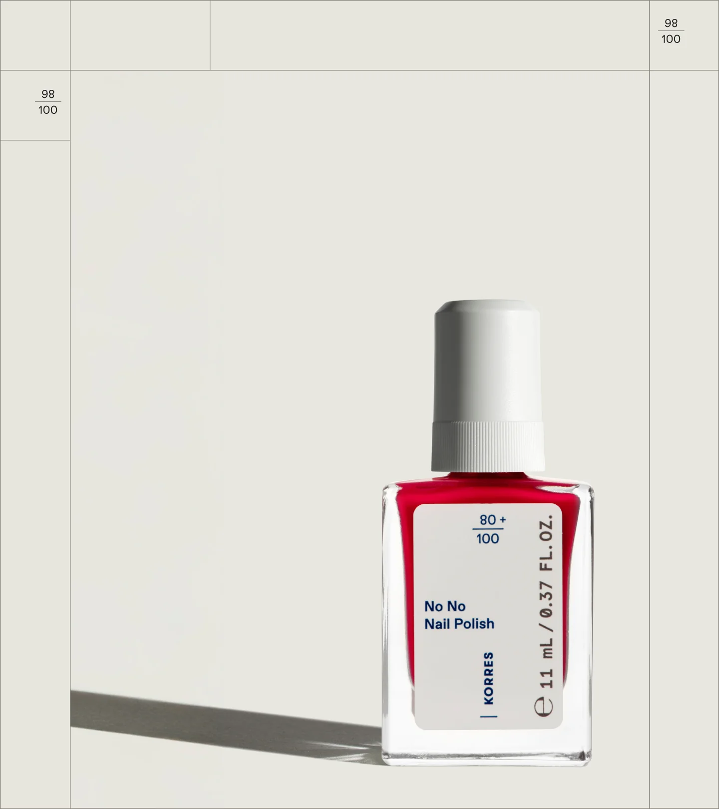 No No Nail Polish Coral Red 48