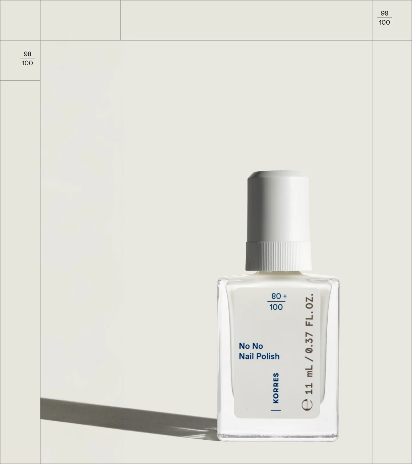 No No Nail Polish Milky White 2