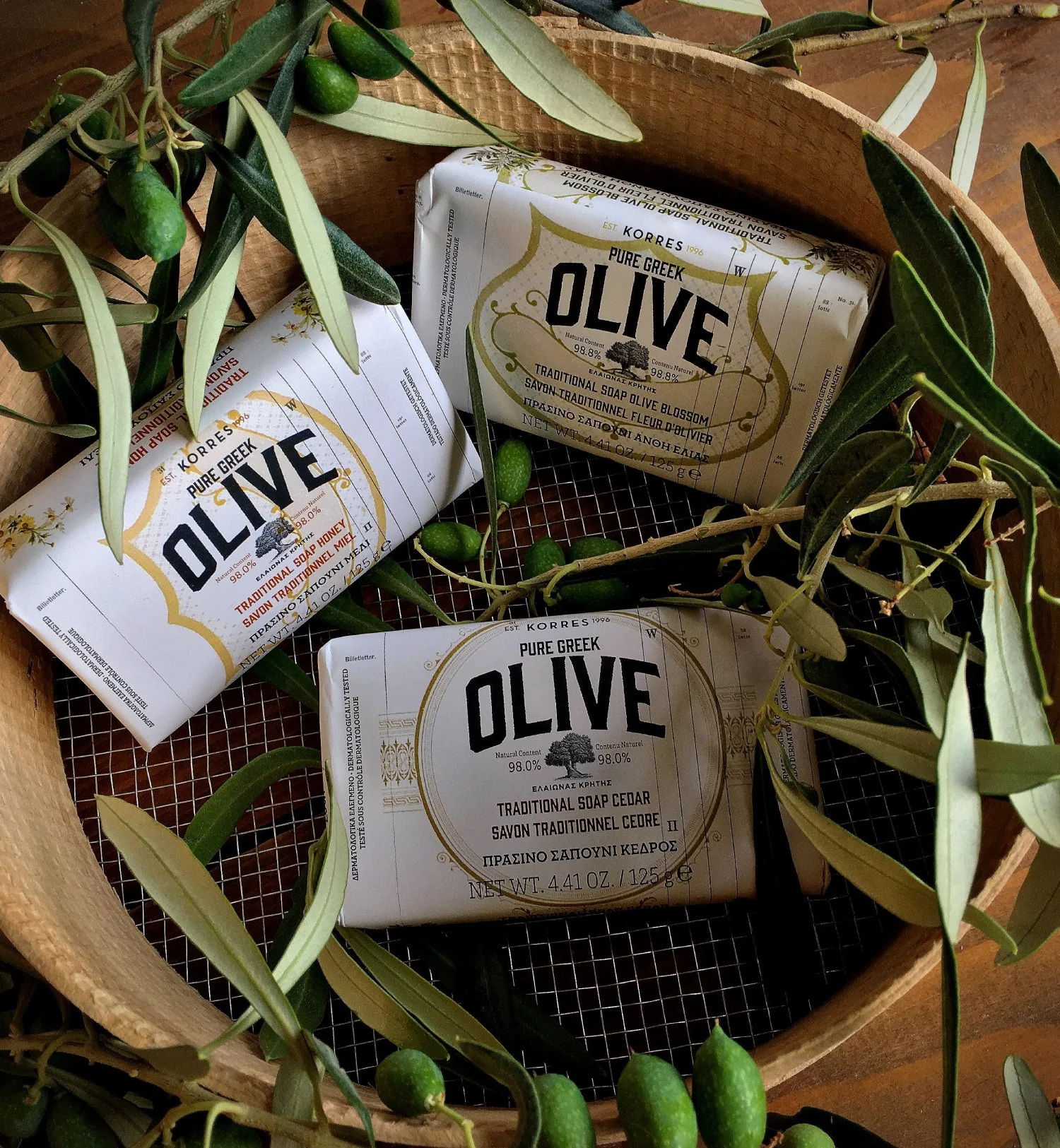 Pure Greek Olive & Olive Blossom Körperseife - Image 2