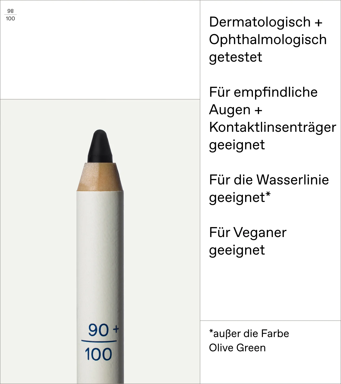 Solid Color Eyeliner Pencil Black 01 - Image 5