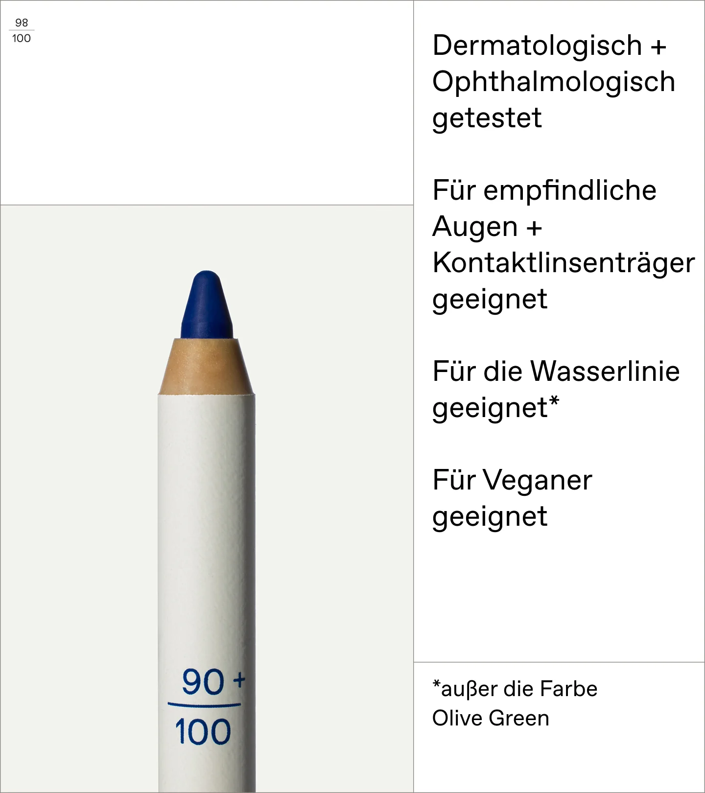 Solid Color Eyeliner Pencil Cobalt Blue 04 - Image 5
