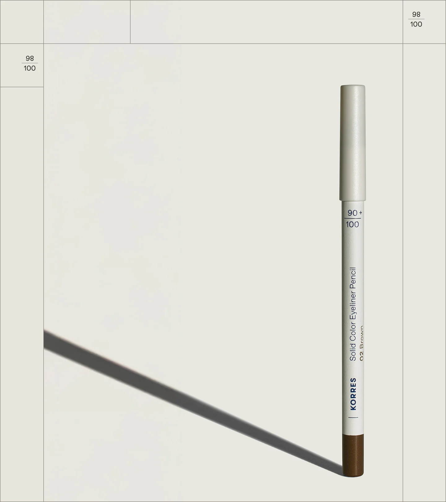 Solid Color Eyeliner Pencil Brown 02