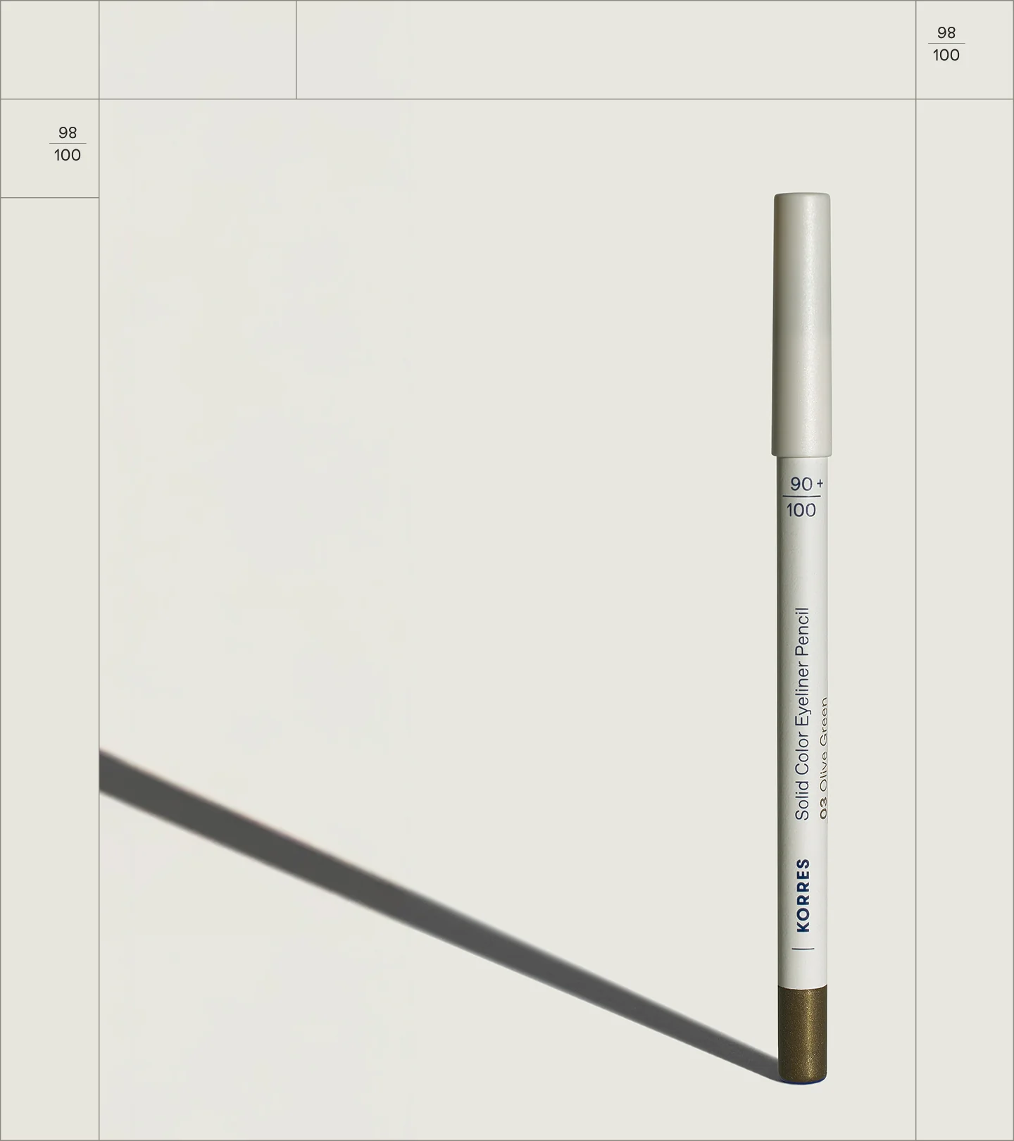 Solid Color Eyeliner Pencil Olive Green 03