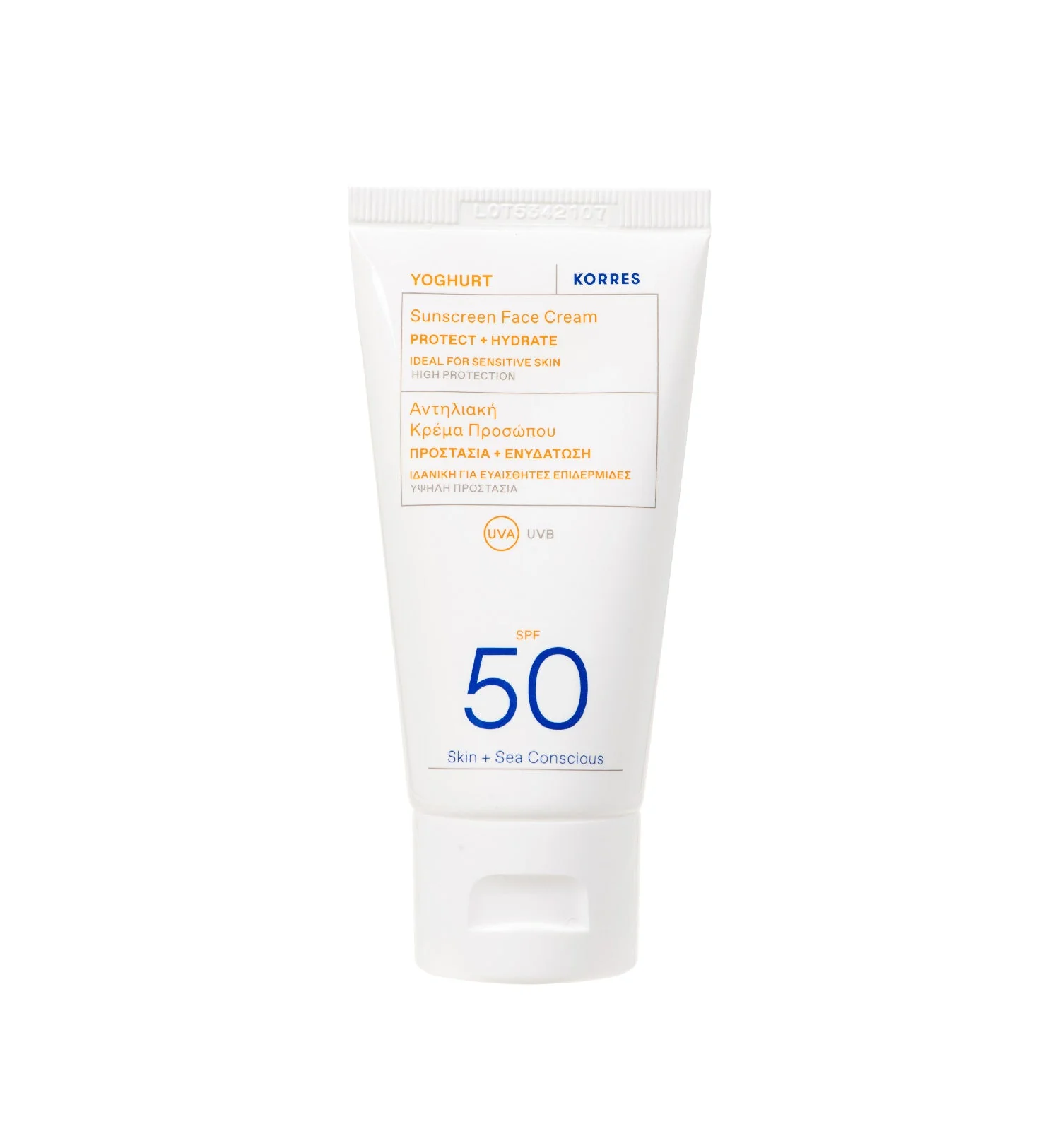 Yoghurt Sonnencreme-Gel für das Gesicht SPF50