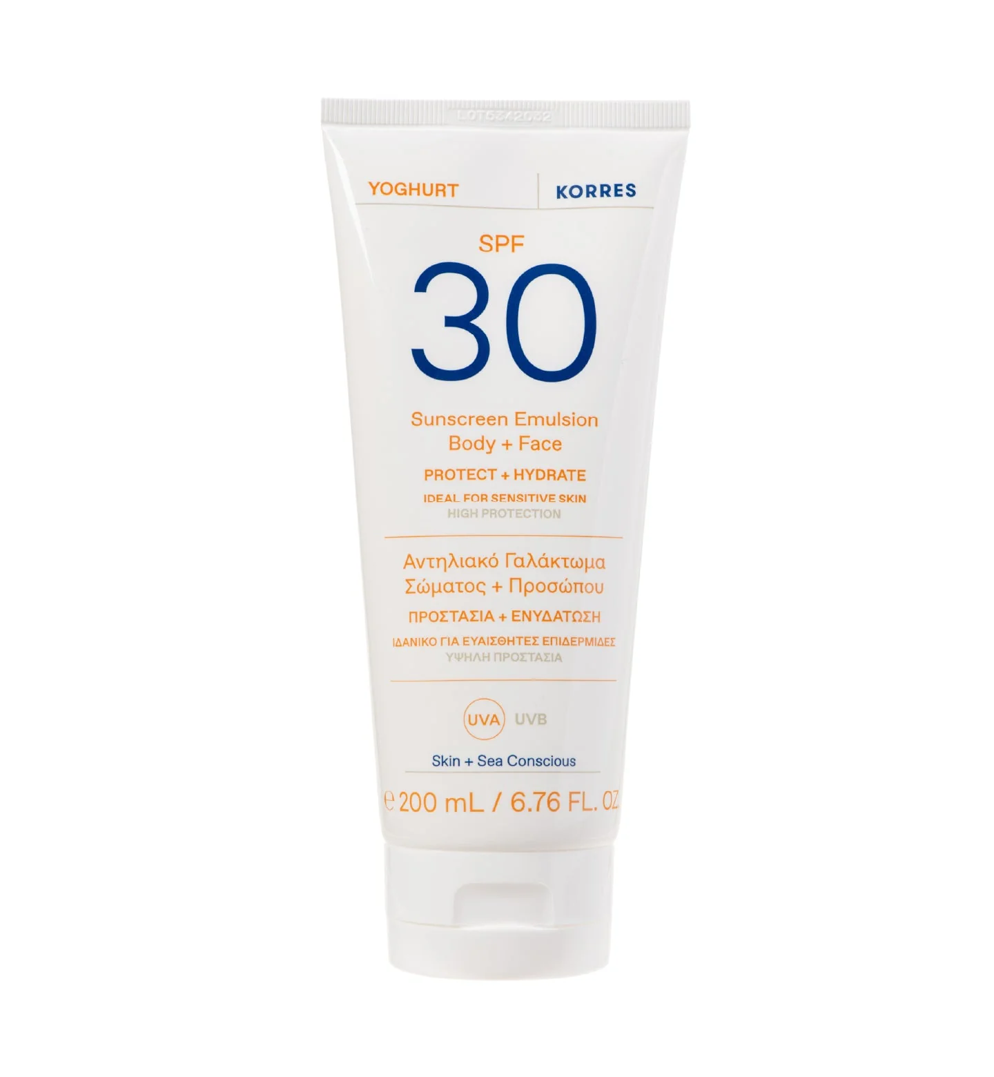 Yoghurt Sonnenschutz-Emulsion für Körper und Gesicht SPF 30