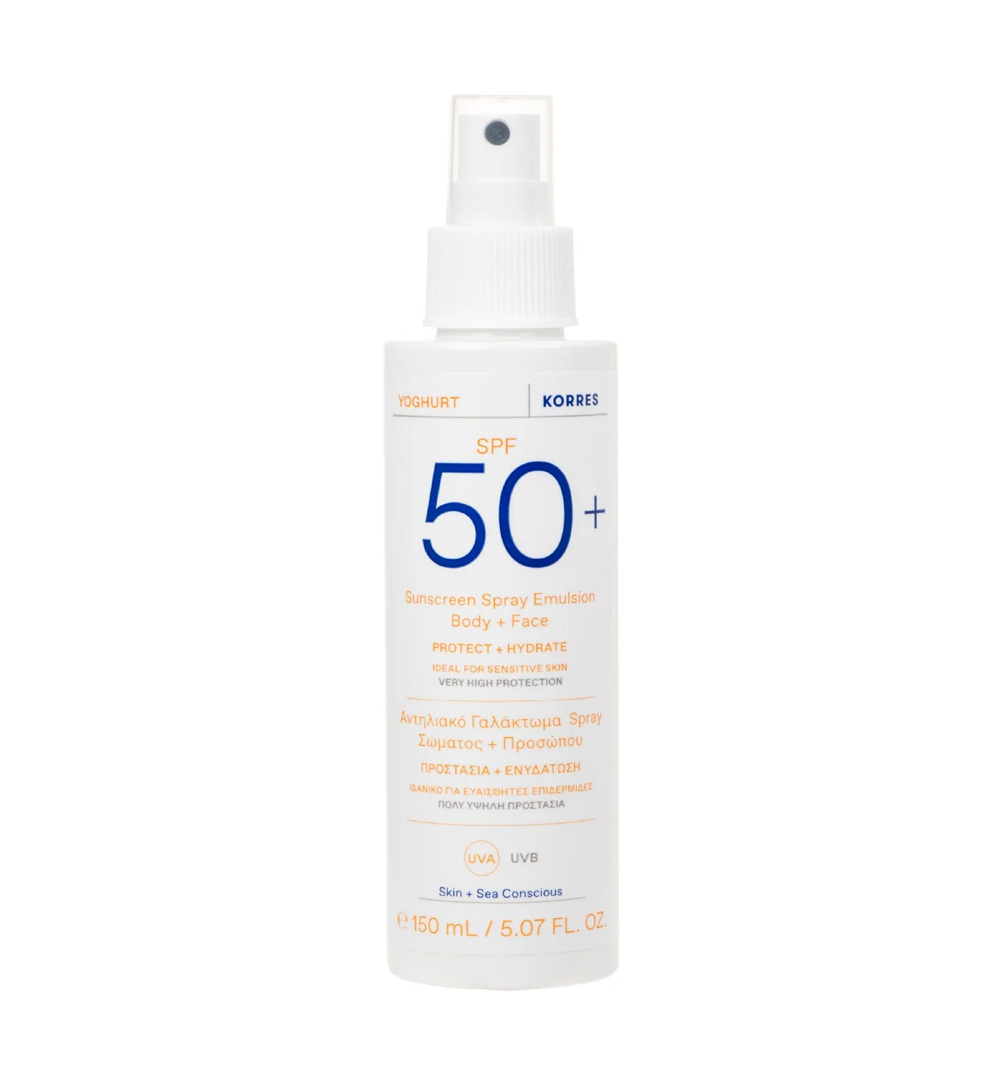 Yoghurt Sonnenspray-Emulsion für Gesicht und Körper SPF50+